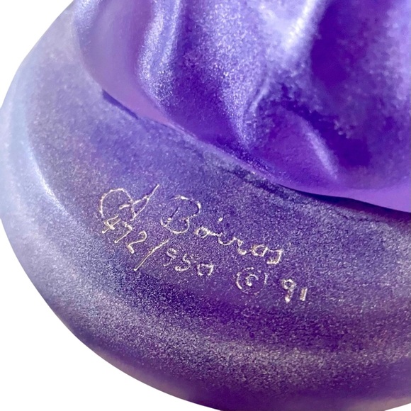 J. Boiros Playful Friend Dolphin Sculpture Kalonite Ltd. Ed. Artist Signed ‘91 - Picture 6 of 7